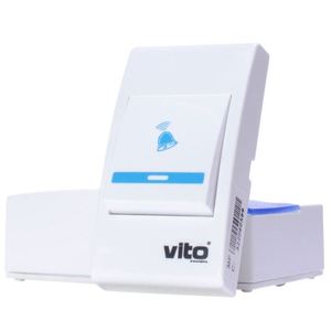 Timbre Inalámbrico Vito con Sonido de 75dB para Interiores, con Botón de Presión y Soporte de Pared - Product Image 4