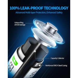 EBL Paquete de 12 Baterías Cilíndricas de Iones de Litio CR123A de 3V y 1600mAh de Alta Capacidad para Arlo Pro/Go - Product Image 5