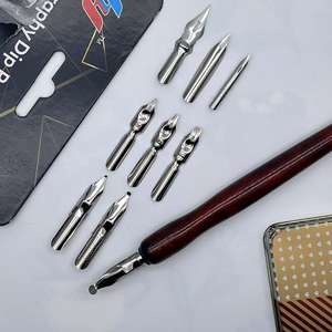 Stylo à plume de <span class=keywords><strong>calligraphie</strong></span> <span class=keywords><strong>arabe</strong></span> à pointe ronde pour dessin, écriture et correction, idéal pour les fournitures artistiques et les caricatures de dessins animés. - Product Image 5