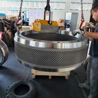 Pièces de rechange pour machine à granulés en acier inoxydable OM750-150, matrice annulaire pour usine de traitement d'aliments pour animaux (poulets)
