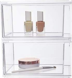 Cajones Organizadores de cosméticos acrílicos apilables, transparentes y personalizados, venta al por mayor, para exhibición - Product Image 4