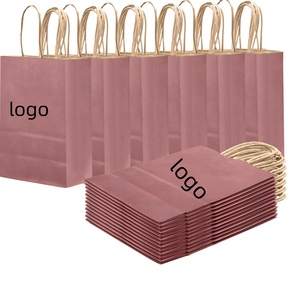 Wholesale Custom Kraft Paper <b>Bag</b> with Handle Reusable Brown <b>Craft</b> Shopping Packaging Featuring Your Own Logo - Product Image 2