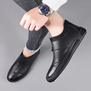 Latest Design Cheap Rubber out-sole Breathable non-slip wear resistant Men's Casual Pu Leather Shoes for wedding