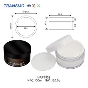 Vente en gros de contenants vides de 100 ml, fabricant de pots pour soins de la peau, logo personnalisé, flacons pour gommage, tonique, crème pour le visage, parfum, masque facial - Product Image 2
