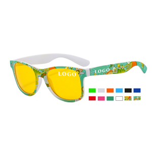 Classique Hawaii Loisirs Vintage Carré Lunettes De Soleil Unisexe Grande Tête UV400 Pêche Golf Conduite Disponible Jaune Rouge Bleu Violet - Product Image 1