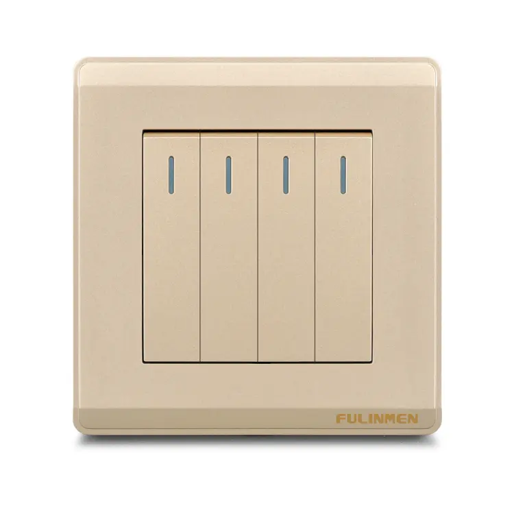 Wall Switches No.1 Home 16a 220v 250v Wall Power Switches 4 Gang 1 2 way Light Wall Switch For 25 Years Manufacture