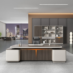 Conjunto de Muebles de Oficina para Escritorio Ejecutivo Ekintop EK-B908-HQ, Escritorio Moderno para Gerente o Presidente - Product Image 2