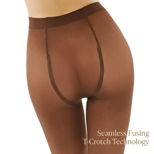 Leggings sans couture à motif écossais, taille haute, effet ventre plat, thermiques, en Spandex/Nylon, pour le yoga, style rétro à carreaux et losanges, longs et couvrant la plante des pieds - Product Image 2