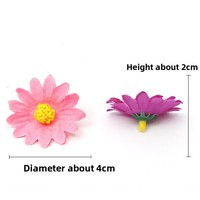 Bunga Daisy Sutra Buatan 4cm Grosir untuk Wisuda, Hari Ibu, Natal, Hari Valentine & Halloween