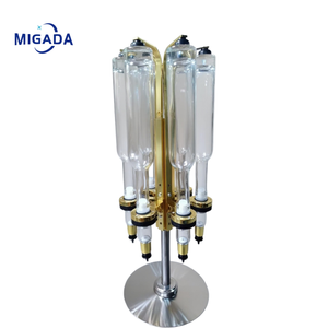 Espositore Girevole Dorato per Profumi da Banco con 6 Erogatori a Pompa per Profumerie - Product Image 2