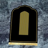 Tapis de prière en velours doré et diamanté en gros, 70*110cm, 80*120cm, variété de tapis de prière islamiques