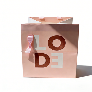 <span class=keywords><strong>Sac</strong></span> en papier rose personnalisé <span class=keywords><strong>de</strong></span> luxe avec logo imprimé pour magasin <span class=keywords><strong>de</strong></span> vêtements, emballage cadeau en papier pour le shopping - Product Image 2