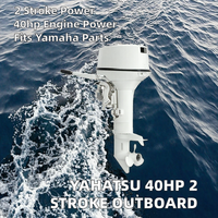 Moteur hors-bord essence 2 temps 40 CV 2 cylindres YAHATSU T40S/L neuf, compatible avec les pièces détachées de bateaux Yamaha.