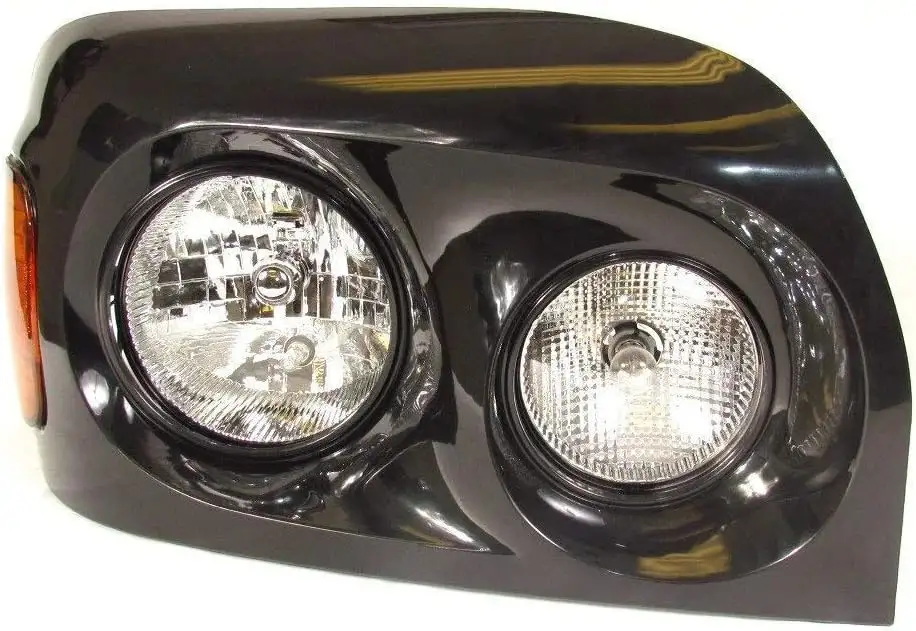 Replacement Black Headlights Assembly for Freightliner Century 2005-2015 Left Driver   Right Passenger Side