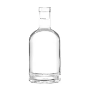 Giao hàng nhanh Gin Vodka Whisky rỗng rõ ràng 75cl 750ml 500ml rượu chai thủy tinh