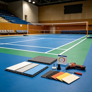 Inolp Complete Sports Court Solution Anti-Aging Waterproof Sports Hall Tennis Pickleball Court Flooring Mat Solution - Product Image 2