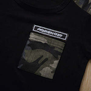 Nouvelle Mode Été <span class=keywords><strong>Camouflage</strong></span> Vêtements bébé Enfants Garçons T-<span class=keywords><strong>shirt</strong></span> 2 pièces Ensemble de Vêtements de Sport pour Enfants tenue - Product Image 4