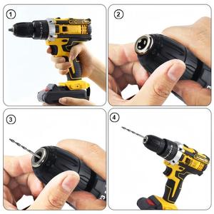 Trapano Elettrico Personalizzabile ad Alta Potenza, Utensile Elettrico Portatile Senza Fili, Trapano a Percussione Senza Fili - Product Image 4