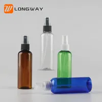 Toptan çin üretici 100 ml yuvarlak plastik odası pet vücut spreyi pompa sprey şişesi parfüm kozmetik ambalaj 100 ml