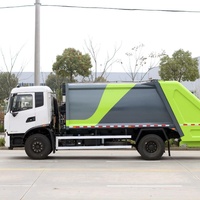 Camion compacteur de déchets Dongfeng 4x2 12m3 14m3 à chargement arrière hydraulique pour l'élimination des déchets commerciaux