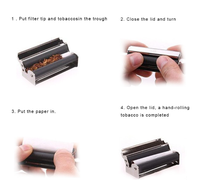 Rouleuse à tabac manuelle portable de haute qualité, format King Size, carrée, 110 mm, avec couvercle