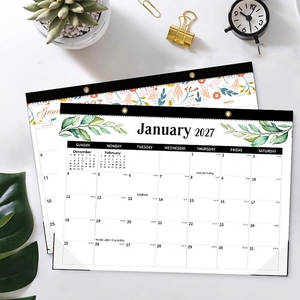 Calendrier mural anglais 2026-2027, grand format, planificateur mensuel, pour bureau et maison, suivi des objectifs, impression recto simple, pratique - Product Image 2