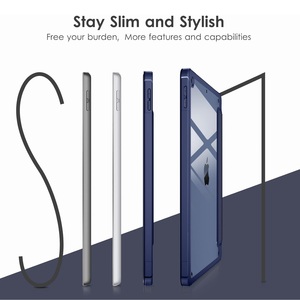 Porte-crayon magique Flip PU Tablet Leather Smart Clear PC Shell <span class=keywords><strong>ipad</strong></span> case Tablet Silicone Cover pour <span class=keywords><strong>iPad</strong></span> 9.7 5/6/7th Air 1st 2nd - Product Image 5