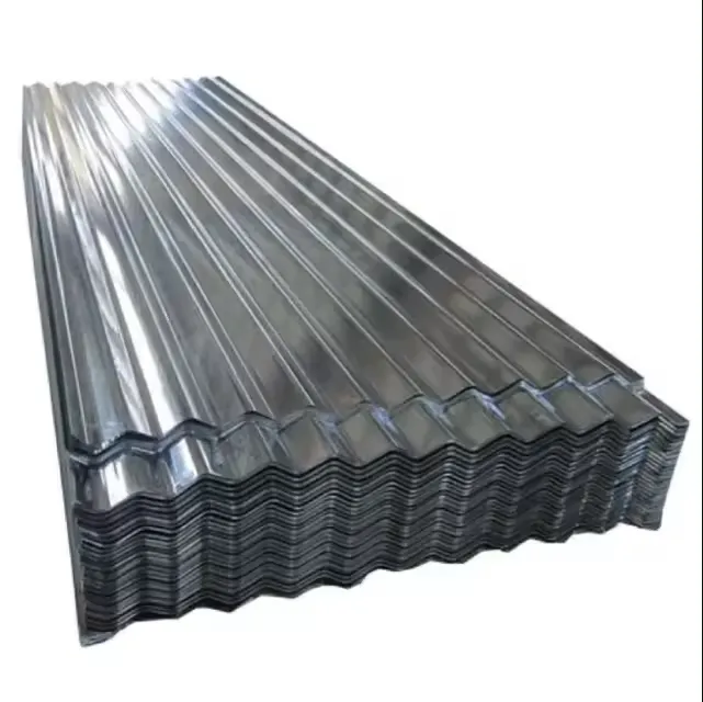 Hoja de techo de acero corrugado de calibre 24 de 0,4mm Bwg 34 Hoja de techo de acero corrugado galvanizado Precio por tonelada