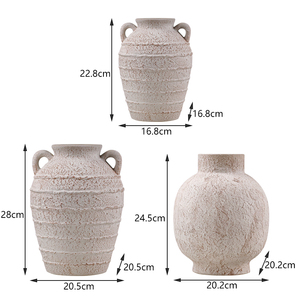 Redeco <span class=keywords><strong>2023</strong></span> diseño de arte superficie irregular florero de boda jarrón de cerámica para decoración del hogar - Product Image 3