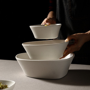 Tazón de Cerámica Estilo Ártico, Apto para Microondas, con Acabado Bajo Esmalte, Forma Irregular, para Postres y Sopas, para Uso en Restaurantes y Hoteles - Product Image 3