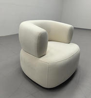 Chaise longue moderne faite à la main, vente chaude, chaise inclinable à dossier incurvé, rembourrage profilé, pour salon, chambre à coucher, appartement