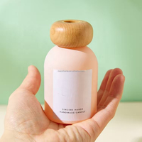 Vente en gros de bouteilles de diffuseur de roseau en verre vide de 80ml avec bouchon à bille de volatilisation de boue de diato