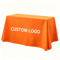 Housse de table publicitaire personnalisée imprimée par sublimation, nappes de table pour salons professionnels, nappes de table imperméables en polyester extensible et spandex