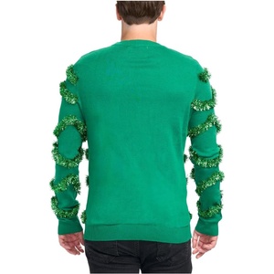 Maglione Natalizio Personalizzato OEM & ODM, Abbigliamento Jacquard a Maniche Lunghe, Maglieria Invernale Unisex, Maglione Natalizio Divertente - Product Image 3