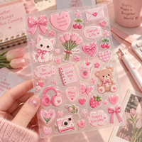 Autocollants 3D gonflés personnalisés en gros, feuilles d'autocollants mignons de dessins animés, étiquettes décoratives auto-adhésives DIY Kawaii pour cadeaux d'enfants