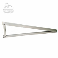 Support d'installation triangulaire pour toit plat solaire CE Pv Installation du module solaire pour toit plat Structure de toit en aluminium