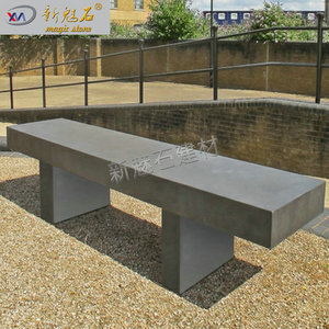 New Magic Stone Outdoor Bench 3Cm Thick Grc Cement Vintage Style <b>Garden</b> Seating - Product Image 3