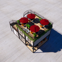 Offre Spéciale – Maison Conteneur Modulaire Préfabriquée Entièrement Meublée, Idéale pour Restaurant, Bar ou Bureau