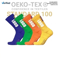 Chaussettes de basketball professionnelles pour hommes, en coton jacquard respirant, avec logo personnalisé et semelle semi-éponge, anti-humidité, pour l'entraînement