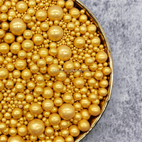 2mm 4mm 7mm 10mm 14mm Essbare Goldperlen Weiße Perlen Kuchenstreusel für Kuchendekoration Werkzeuge Streusel Essbar
