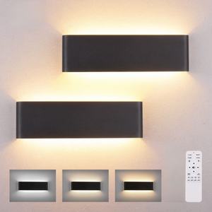 Lámpara de Pared LED para Dormitorio, Control Remoto Inteligente 2.4G, Luz de Tres Tonos, Lámpara de Pared Larga para Hotel, Lámpara de Pared Interior - Product Image 1
