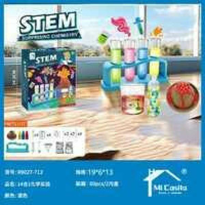 Kit di scienze educative per esperimenti di chimica 14-In-1 con 14 esperimenti di plastica assortiti certificati EN71 CE GCC - Product Image 1