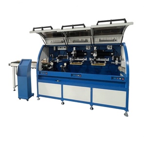 Automatic UVLED Screen Printer Tube Printer 2 Station Multi-Color Glass Cups Bottles New Condition Treatment PLC Printer - Product Image 4