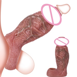 SXXY Manchon pénien ouvert pour l'agrandissement du pénis masculin et le retard de l'éjaculation, gaine pour anneau pénien, jouets sexuels pour couples - Product Image 1