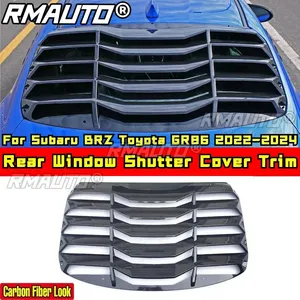 Aileron de fenêtre arrière BRZ GR86, garniture latérale de ventilation, aspect fibre de carbone, style DC pour Subaru BRZ Toyota GR86 2022-2024, accessoires de voiture - Product Image 2