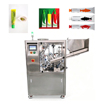 Machine de remplissage de tubes cosmétiques entièrement contrôlée par PLC SX-009, diamètre 16-50 mm, pour crème de soin, boissons, eau, équipement d'usine