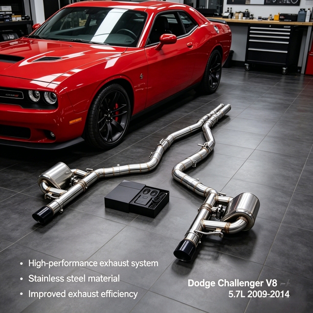 OEM Valvetronic Exhaust Catback System for Dodge Challenger V8 5.7L 2009-2014 SS304 Muffler Car Exhaust Pipes Performance Tuning