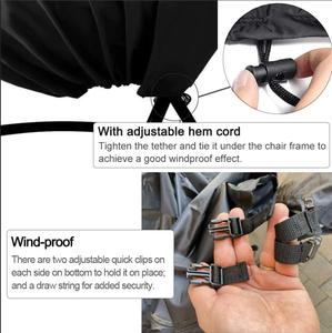 Cubierta impermeable de tela Oxford 210D para <span class=keywords><strong>silla</strong></span> <span class=keywords><strong>colgante</strong></span> al aire libre transfronterizo para productos de <span class=keywords><strong>Amazon</strong></span> con cremallera, Columpio de cáscara de huevo para polvo - Product Image 4