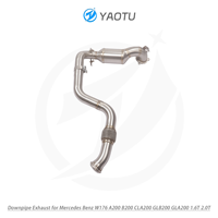Tuyau d'échappement YT SS304 pour Mercedes Benz W176 A200 B200 CLA200 GLB200 GLA200 1.6T 2.0T