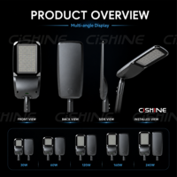 Cishine 30w 60w 120w 160w 240w Module LED extérieur étanche à haut lumen pour éclairage public IP66 en aluminium moulé sous pression pour autoroutes et routes principales